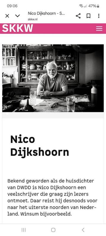 2 tickets Nico Dijkshoorn in Winsum beschikbaar voor biedingen