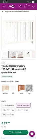 VidaXl Radiator ombouw 108,5 x 19 x 84 cm, Huis en Inrichting, Ophalen, Nieuw