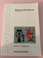 Semantics, John I. Saeed - Derde Editie, Boeken, Ophalen of Verzenden, Alpha, Gelezen, HBO