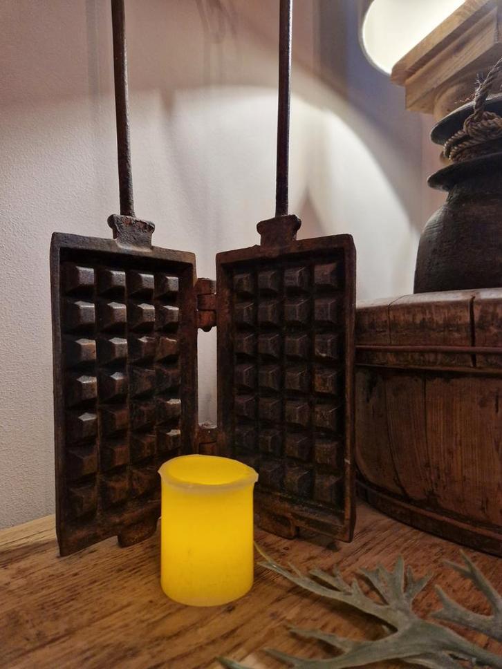 Antiek Wafelijzer, Antiek en Kunst, Antiek | Keukenbenodigdheden, Ophalen of Verzenden