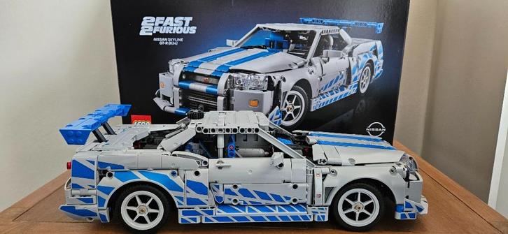LEGO Technic – Nissan Skyline GT-R (R34) 2 Fast 2 Furious, Hobby en Vrije tijd, Modelbouw | Auto's en Voertuigen, Zo goed als nieuw