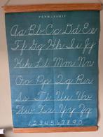 Alfabet poster Vintage Schoolplaat, Antiek en Kunst, Antiek | Schoolplaten, Ophalen of Verzenden, Overige thema's
