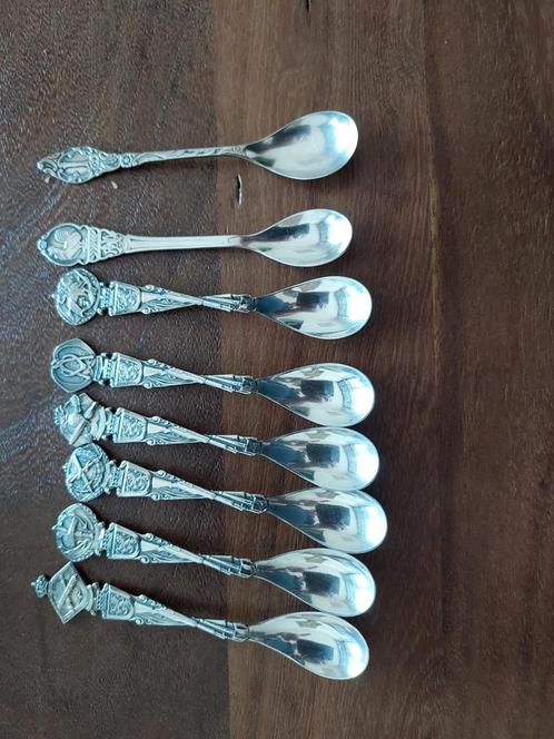 verschillende soorten lepeltjes, zilver en/of verzilverd, Antiek en Kunst, Antiek | Goud en Zilver, Zilver, Ophalen of Verzenden