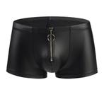 leren look boxer met rits maat XL, gratis verzonden, ., Zwart, Ophalen of Verzenden, .