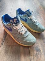 Nike Air Max 1 Dirty denim maat 44,5, Blauw, Nike, Ophalen of Verzenden, Sneakers of Gympen