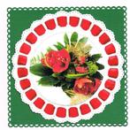 kerstopleg met lint, Ophalen of Verzenden, Nieuw, Kerst, Blanco kaart of Basiskaart