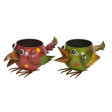 SUPERLEUKE VOGEL POT - METAAL beschikbaar voor biedingen