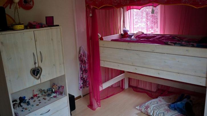 prachtig life time hemelbed, 2 meter en schoon, Kinderen en Baby's, Kinderkamer | Bedden, Gebruikt, 180 cm of meer, 85 tot 100 cm