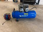 Michelin Compressor 200L + Slanghaspel - Zo goed als nieuw!, Ophalen, Zo goed als nieuw, 200 tot 400 liter/min, Mobiel