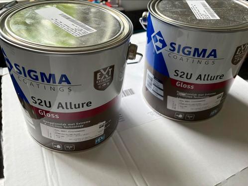 Sigma S2U allure Gloss ral 9001 2,5L 2x, Doe-het-zelf en Verbouw, Verf, Beits en Lak, Nieuw, Lak, Minder dan 5 liter, Wit, Ophalen of Verzenden