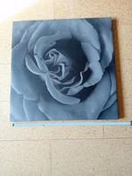 Canvas grijze roos, Huis en Inrichting, Ophalen of Verzenden, Zo goed als nieuw