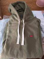 WTS Supreme smallbox drawcord hoodie light olive - size L, Kleding | Heren, Truien en Vesten, Maat 52/54 (L), Nieuw, Ophalen of Verzenden