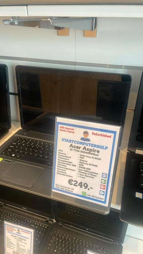 Acer Aspire E1 | GeForce GT | 8GB | 120GB | Inruil mogelijk, Computers en Software, Windows Laptops, Refurbished, 17 inch of meer