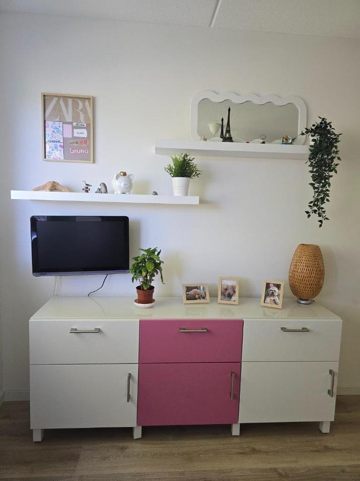 Ikea Besta - dressoir kast, Huis en Inrichting, Kasten | Dressoirs, Zo goed als nieuw, 150 tot 200 cm, 25 tot 50 cm, Met lade(s)