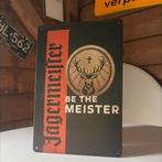 Jagermeister “be the meister” metalen bord - 20x30 cm, Ophalen of Verzenden, Nieuw, Reclamebord, Plaat of Schild, Overige merken