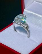 18 karaat witgouden ring VS1 diamant 4.72ct! IGI certificaat, Wit, Nieuw, Ophalen of Verzenden, 17 tot 18