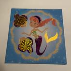 Enkele kaart met glitter folie zeemeermin 5, Ophalen of Verzenden, Zo goed als nieuw, Overige thema's