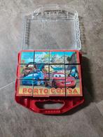 Cars Puzzelblokken - 12 Stuks, Ophalen of Verzenden, 10 tot 50 stukjes, Gebruikt, 2 tot 4 jaar