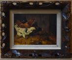 Schilderij een muis verjagen  E.J.Ligtelijn., Antiek en Kunst, Kunst | Schilderijen | Klassiek, Verzenden