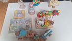 Houten Speelgoed Set - Treinen, Puzzels & Meer!, Ophalen, Zo goed als nieuw, Duw- of Trekspeelgoed