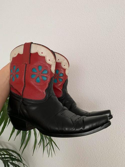 Tony Lama enkellaarsjes 40 western boots bohemian laarzen, Kleding | Dames, Schoenen, Zo goed als nieuw, Lage of Enkellaarzen