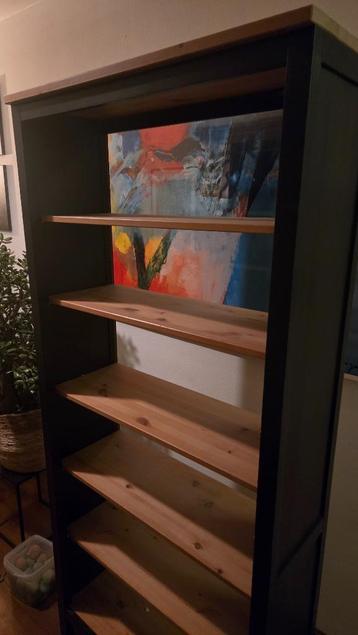 HEMNES Boekenkast 90197 cm (zwart-bruin/lichtbruin) beschikbaar voor biedingen