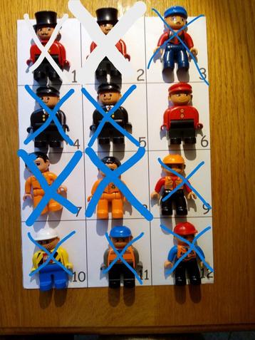 LEGO DUPLO poppetjes blad B beschikbaar voor biedingen