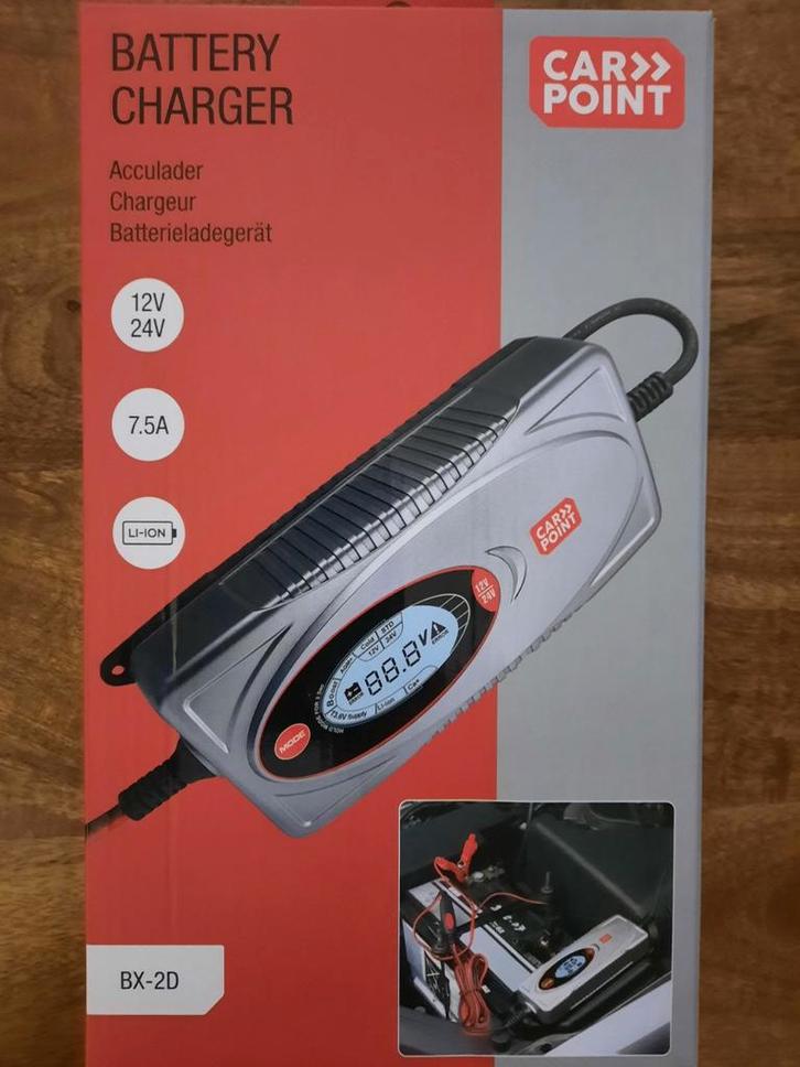 CarPoint Acculader - Nieuw in doos!, Auto-onderdelen, Accu's en Toebehoren, Universele onderdelen, Nieuw, Ophalen of Verzenden