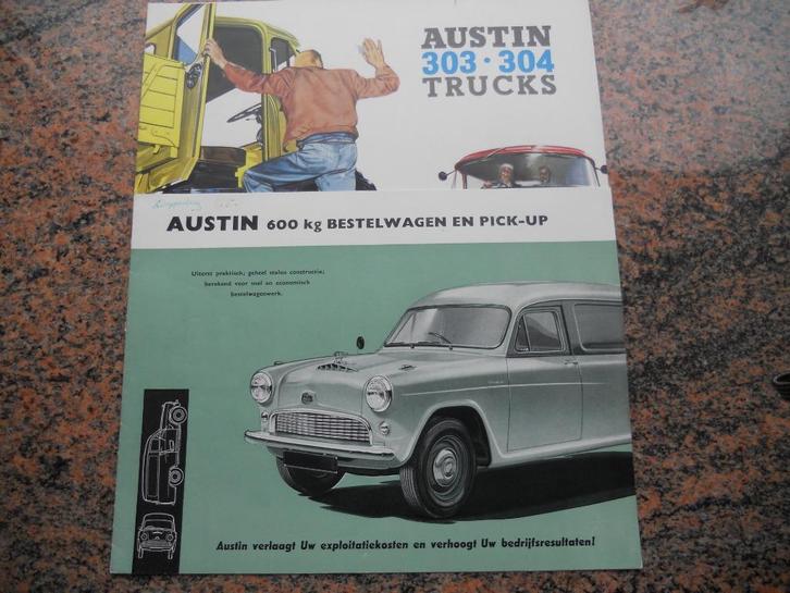 Brochures Austin 3, Boeken, Auto's | Folders en Tijdschriften, Gelezen, Overige merken, Ophalen of Verzenden