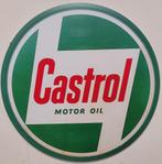 Castrol Motor Oil logo rond reclamebord van metaal wandbord