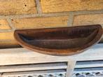 Zware halve houten bak, Antiek en Kunst, Curiosa en Brocante, Ophalen of Verzenden