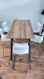 Eettafel met 6 stoelen (+4 extra) IKEA, Huis en Inrichting, Tafels | Eettafels, 50 tot 100 cm, 100 tot 150 cm, Gebruikt, Rechthoekig
