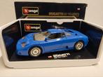 Bugatti EB 110 blauw 1992 Bburago metal 1:18 KRD, Hobby en Vrije tijd, Modelauto's | 1:18, Ophalen of Verzenden, Zo goed als nieuw
