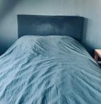 Twee-persoonsbed boxspring 200-140cm, Huis en Inrichting, Slaapkamer | Bedden, Ophalen, Gebruikt, Zwart, Tweepersoons