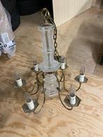 Antiek messing kroonluchter girandoles lamp vintage, Antiek en Kunst, Ophalen of Verzenden