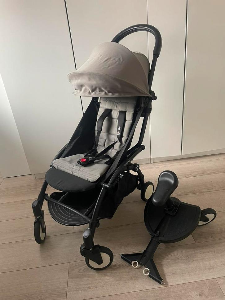 Babyzen YOYO buggy + meerijdplankje, Kinderen en Baby's, Buggy's, Gebruikt, Overige merken, Regenhoes, Ophalen