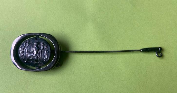 Reverspeld historische munt Rome, Verzamelen, Speldjes, Pins en Buttons, Zo goed als nieuw, Sport, Ophalen of Verzenden