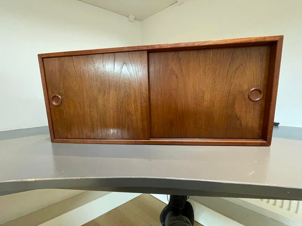 Vintage Deens Teakhouten Ladekast - Hal Kastje, Huis en Inrichting, Ophalen, Gebruikt, Teakhout, 50 tot 100 cm