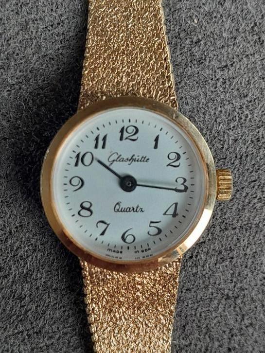 Goashutte dames horloge verguld. Omega tutima iwc, Sieraden, Tassen en Uiterlijk, Horloges | Heren, Zo goed als nieuw, Overige merken