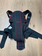 BabyBjörn Draagzak Zwart/Rood, Ophalen of Verzenden, Zo goed als nieuw, Buik, Baby Björn