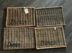 Riviera Maison rattan placemats, Huis en Inrichting, Woonaccessoires | Onderzetters, Ophalen, Zo goed als nieuw, Bord