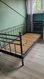 Stalen bed - eenpersoons, Ophalen, Gebruikt, 90 cm, Eenpersoons