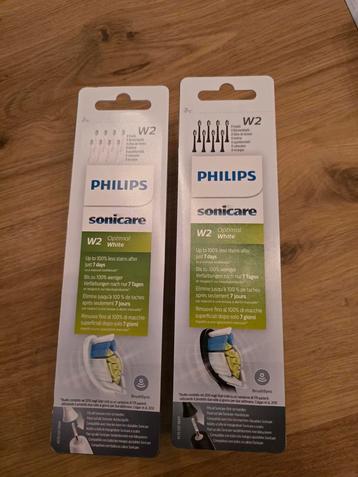 philips sonicare borstelsW2, 8 stuks verpakking wit en zwart beschikbaar voor biedingen