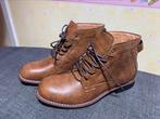 Nieuwe retro koe lederen motorlaars maat 45, Bruin, Boots, Nieuw, Ophalen of Verzenden