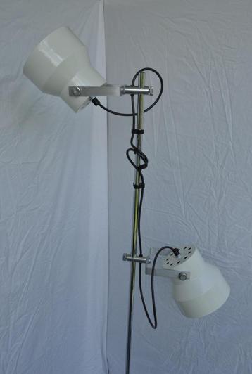Dijkstra | vintage staande lamp | dubbele spot | roomwit beschikbaar voor biedingen