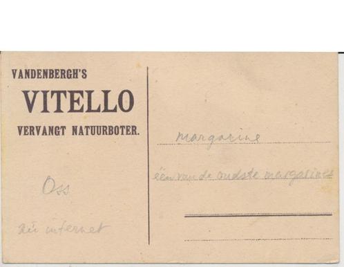 664N Oss Van den Bergh' s Vitello vervangt natuurboter, Verzamelen, Ansichtkaarten | Nederland, Noord-Brabant, 1920 tot 1940, Ophalen of Verzenden