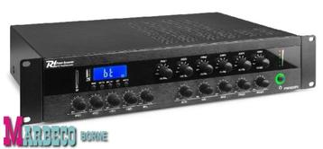 Amplifier PA 100volt, 360W, 6 Zones, Bluetooth, USB, SD, FM