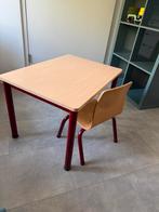 Schooltafel met stoel, peuter, Kinderen en Baby's, Kinderkamer | Tafels en Stoelen, Ophalen of Verzenden