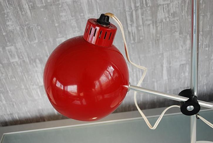 ​Lamp met aluminium stangen Retro Space age Vintage, Antiek en Kunst, Curiosa en Brocante, Ophalen of Verzenden