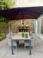 Hangende parasol, Ophalen, Kantelbaar, 2 tot 3 meter, Zweefparasol